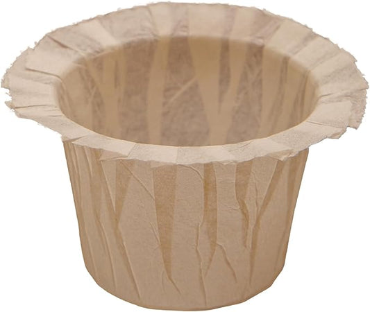 Haetyly 100 Count Natural Paper Filters Compatible with Keurig Single Serve 1.0 and 2.0, Fits All Brands Reusable K Cup Coffee Pods