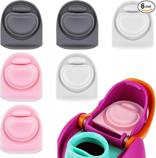 6 Pcs Replacement Seal Stopper Compatible with Owala FreeSip 16oz 32oz,Bottle Top Gasket Lid for Owala 16/19/24/32/40oz Seal Mouth Cap Silicone Stopper Parts Insert Accessories（3 colors 1）