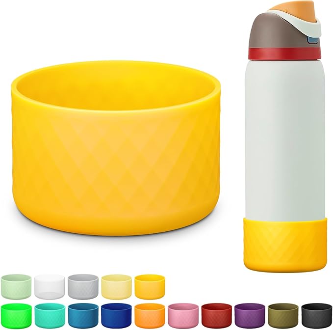 Silicone Boot for Owala Water Bottle 24 oz 32 oz 40 oz, Anti-Slip Protective Sleeve for FreeSip/Twist/Flip Stainless Steel Water Bottles Accessories