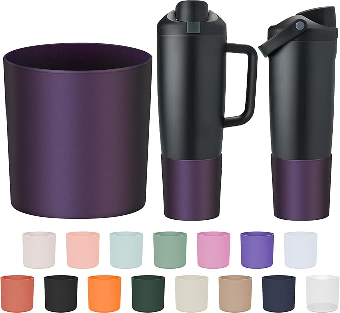 Silicone Higher Boot Compatible with Owala 30oz & 40oz FreeSip Sway Bottles & Tumblers, Large Protection Anti-slip Bottom Cover Sleeve for Freesip Sway Tumbler and Bottle