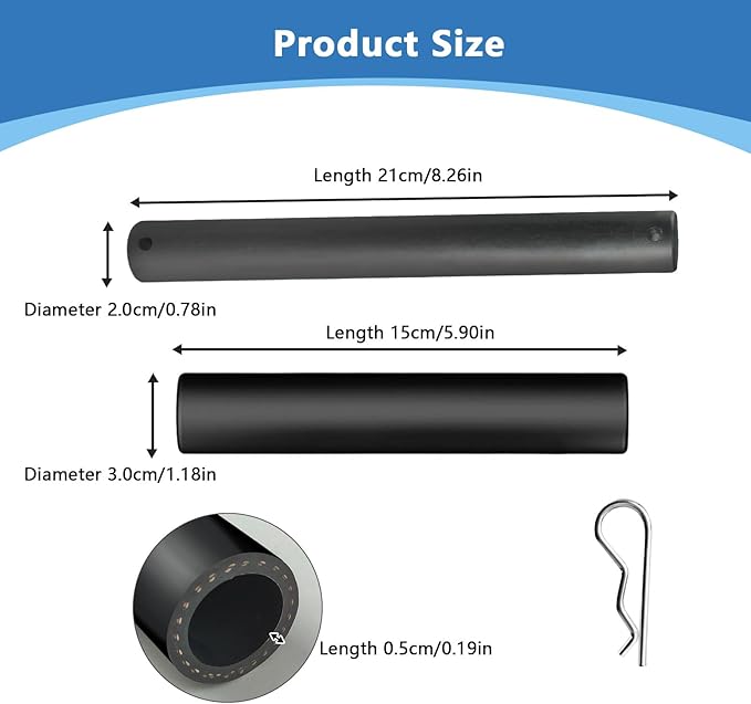 Replacement Knock Box Bar for Commerical Espresso Grounds Knock Box for Grounds Knock Box Rubber Knock Box Rubber Bar Drawer Type Knock Box Coffee Grounds Box Rod (Black, rubber)