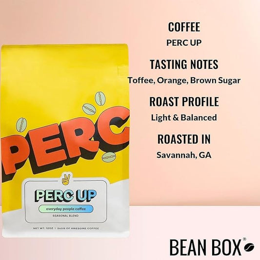 PERC UP - Roasted by Perc Coffee - Freshly Ground Coffee - 12 Ounce Bag