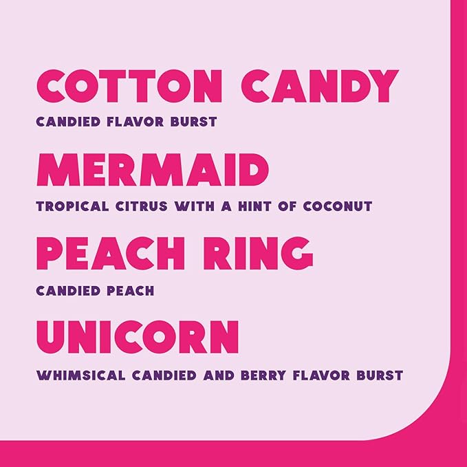 Wyler's Light Singles to Go Powder Packets, Water Drink Mix, Variety Pack, Watertok Fun Flavors, Cotton Candy, Mermaid, Peach Ring, Unicorn, Sugar & Caffeine Free, On-The-Go,20 Count (Pack of 2)