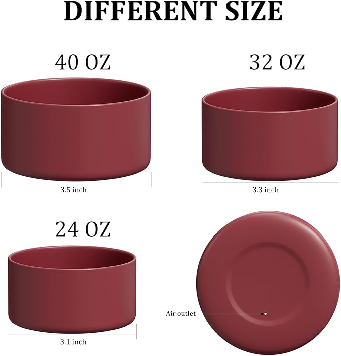 Silicone Boot for Owala Water Bottle 24/32/40 oz, Anti-Slip Protective Sleeve for FreeSip/Twist/Flip Water Bottles, BPA Free, Bottom Bumper Cover Protects Water Bottles from Scratches