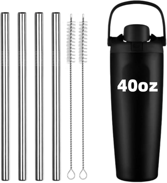Metal Replacement Straw for Owala, Reusable Drinking Straw (For Owala Sway 40oz)