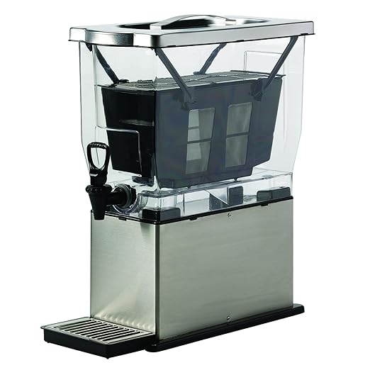 Service Ideas, CBNS3SS, Cold Brew N' Serv System, Cold Brew Coffee Maker, 3 Gallon, Stainless Steel