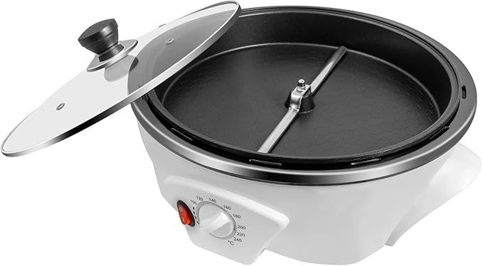 AGULIUM 800W Coffee Roaster Machine, 500g/1.1lb Electric Coffee Bean Roaster, 32-464℉ Temp Adjustable, Household Raw Coffee Beans Baking Machine for Peanuts Soybeans Nuts for Home Cafe, 110V