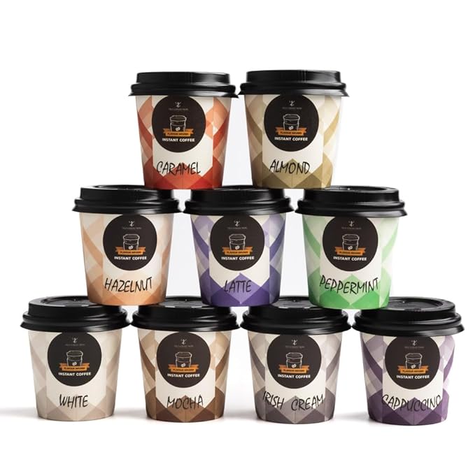 Coffee Gifts - Instant Coffee Gift Set For Men, 9 Flavoured, Coffee Lover Gifts |Coffee Gifts For Women, Men |Coffee Sampler Gift Set |Coffee Hamper Gifts |Gifts For Men & Women