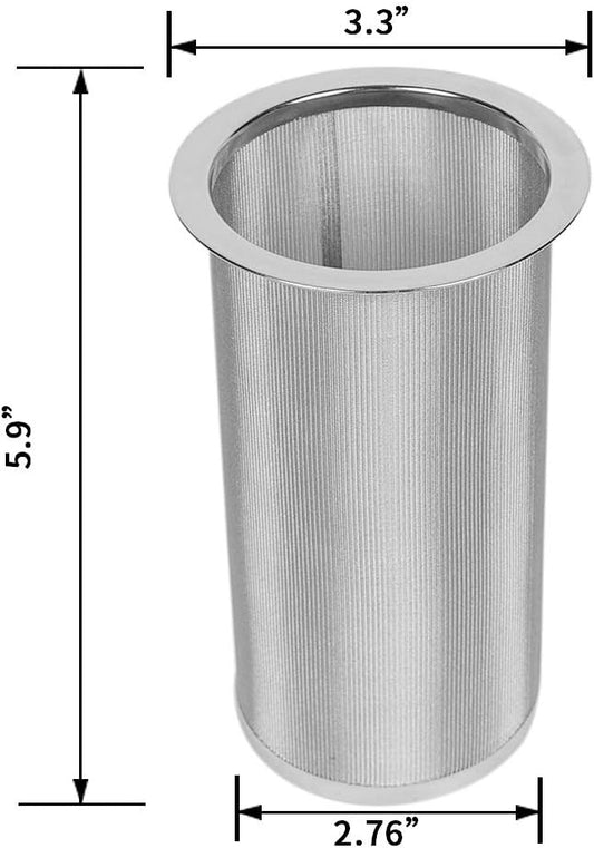 Cold Brew Coffee Maker Filter for 1Quart/32ounce Wide Mouth Mason Jar-Iced Coffee&Tea&Fruit Maker-Food grade 304 Stainless Steel coffee Filter-Free silicone seal gasket&Coffee Scoop.(Jar NOT Included)