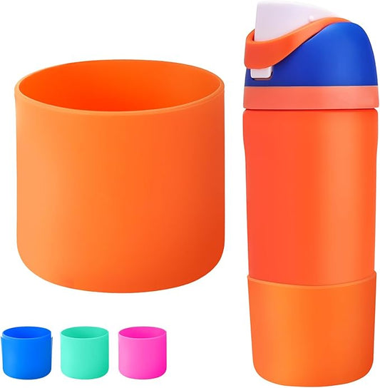 Silicone Boot for Owala Water Bottle 16oz 14oz 12oz, Anti-Scratch Anti-Slip No Noise Protective Sleeve Compatible with Owala Cup, Insulated Stainless-Steel Tumblers Bottom Boot for School