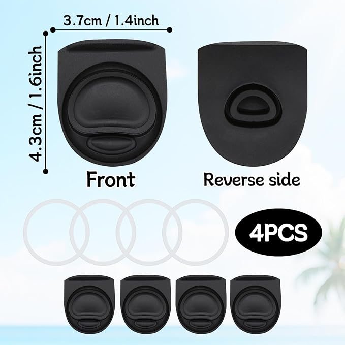 4 Sets Replacement Rubber Stopper and O Ring Gasket Compatible with Owala FreeSip 24oz 32oz,Water Bottle Lid Insert Cap Seal Parts for Owala 16/19/24/32/40oz Mouthpiece Accessories Z4K6