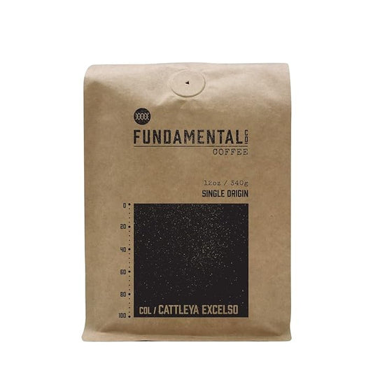 Colombia Cattleya - Roasted by Fundamental Coffee Company - Whole Bean Coffee - 12 Ounce Bag