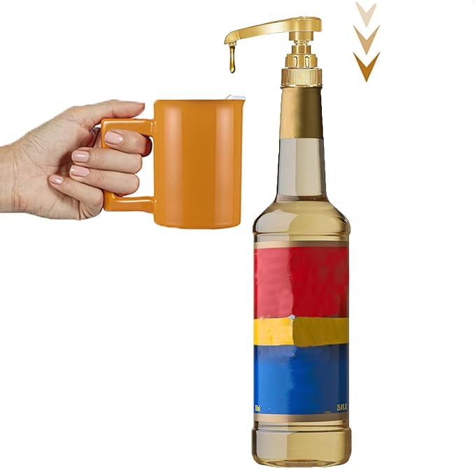 AOSWTLIF 12PCS Syrup Pump Suitable for 750ml Bottles，Coffee Syrup Dispenser Pump，Flavor Syrup Pump (12)