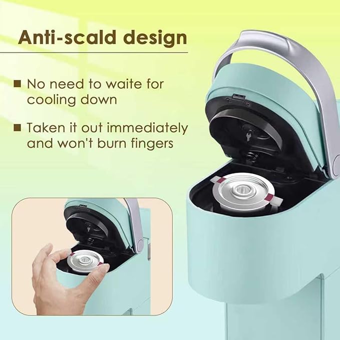 Reusable K Cups Coffee Filter Campatible with Keurig 1.0 and 2.0 Coffee Machine,Stainless Steel Reusable Coffee Pods with Heat Resistant Handles Innovative Design (1Pack)