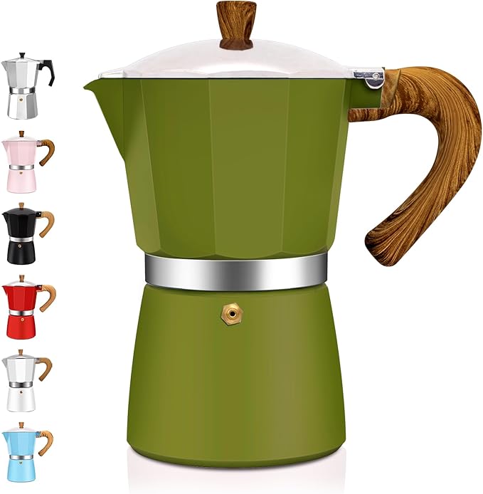 12 Cup Aluminum Espresso Stovetop Moka Pot Express Coffee Maker Percolator Italian Classic Mocha Coffee Machine for Italian and Cuban Cafe Brewing for Home & Camping 600ml 20oz