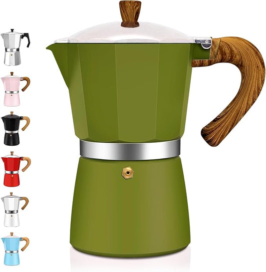 12 Cup Aluminum Espresso Stovetop Moka Pot Express Coffee Maker Percolator Italian Classic Mocha Coffee Machine for Italian and Cuban Cafe Brewing for Home & Camping 600ml 20oz