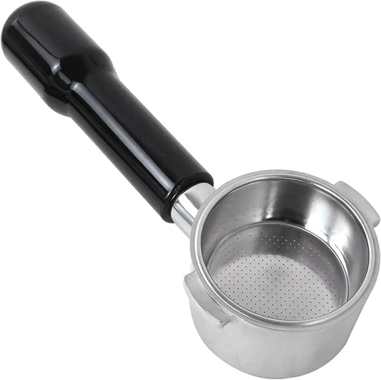 WELURE Bottomless Portafilter with Stainless Steel Filter Basket Fit 51 mm for Delonghi Dedica Style Series ECP3420/ECP3120/EC155/BCO430/EC260 Espresso Machine
