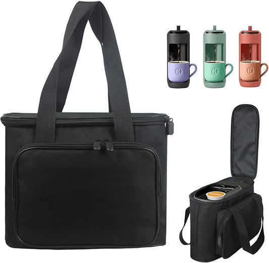 Carrying Bag for Keurig K-Mini Mate Single Serve Coffee Maker, Portable Single Serve Coffee Maker Travel Carrying Case, Thick Padded for Protection, Storage Tote Bag for Coffee Machine
