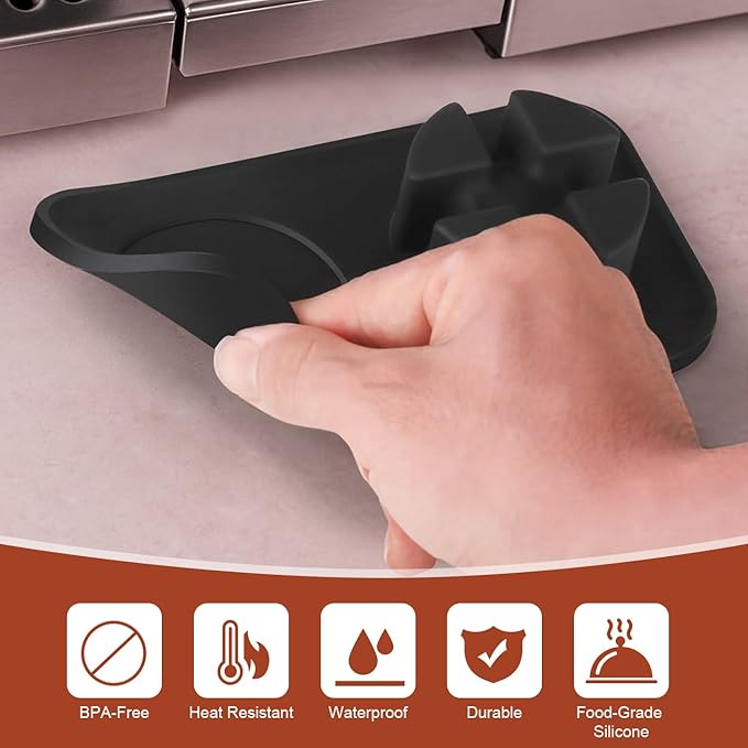 Tamping Mat for Ninja Luxe Cafe Espresso Machine ES601/ES701 – Food-Grade Silicone Base Tamper Holder – Non-Slip Tray Accessories for Ninja Luxe Cafe