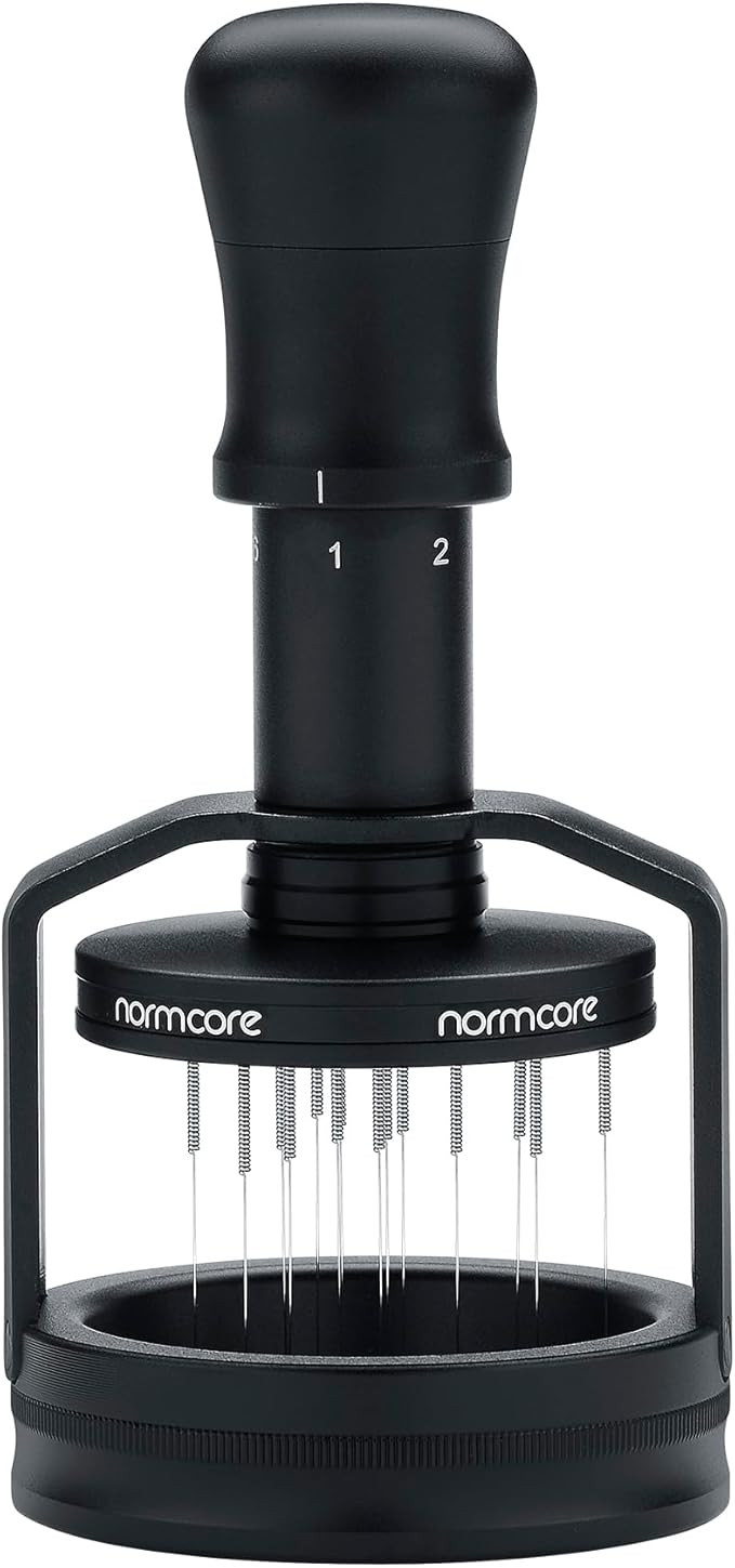 Normcore 54mm Concentric Needle Distributor Tool V3 for Breville Sage Portafilters, Espresso WDT Tool with Magnetic Base, Adjustable Depth Coffee Stirrer, 36 Needles Included