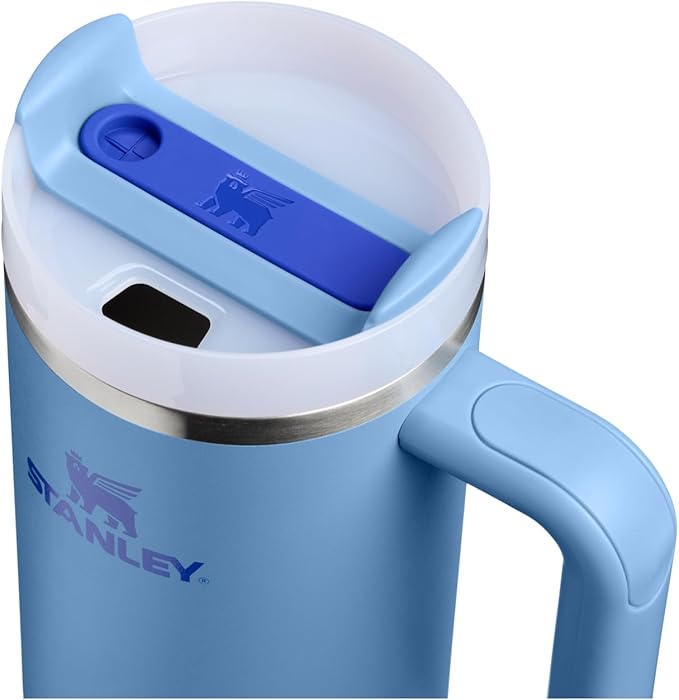 STANLEY Quencher H2.0 Tumbler with Handle and Straw 30 oz | Flowstate 3-Position Lid | Cup Holder Compatible for Travel | Insulated Stainless Steel Cup | BPA-Free | Blue Sky