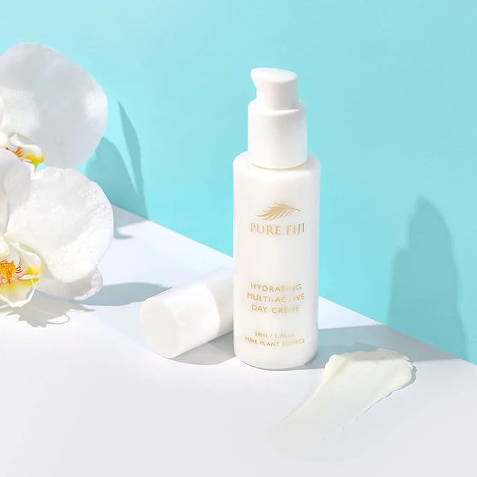 PURE FIJI Hydrating Day Face Cream Multi Active Hydrating Face Moisturizer Gel Cream to Hydrate and Smooth Skin, Natural Formula for All Skin Types 1.7 Fl.Oz