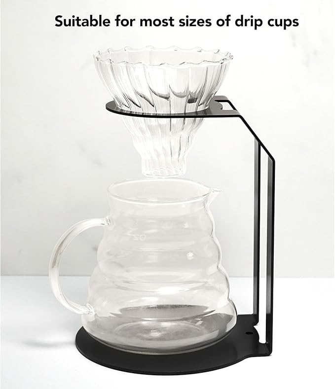 Topyond Pour Over Coffee Dripper Rack, Iron Coffee Filter Holder, Retro Coffee Maker Stand, Durable Drip Coffee Maker Rack, Coffee Station Display for Home, Cafe, Office
