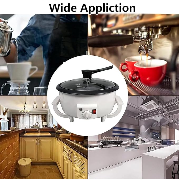 Coffee Roaster Machine for Home Use, Electric Coffee Bean Roaster, Coffee Bean Roaster, 0-240℃ Temperature Adjus, 750G Capacity Non-Stick Coating for Baking Nuts Beans