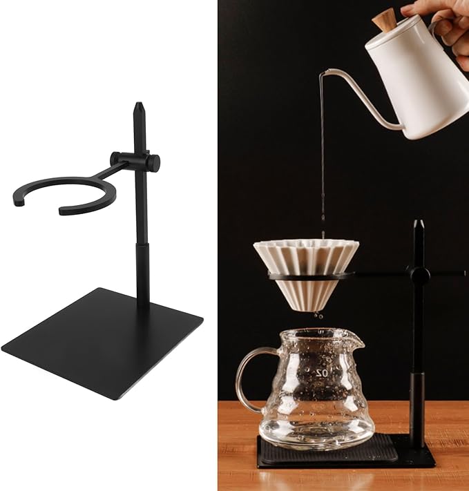 Miskall Coffee Dripper Stand, Pour Over Stand Coffee Station Adjustable Coffee Filter Stand Holder for Coffee Beer Drink Maker Portable