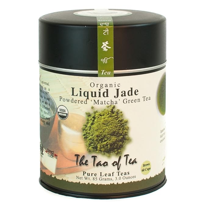 The Tao of Tea Liquid Jade Powdered Matcha Green Tea, Loose Leaf, 3 Oz