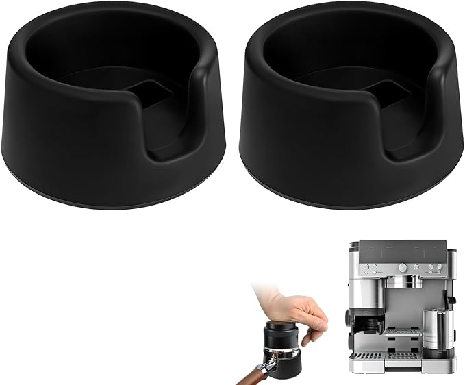 2Pcs Tamper Base for Ninja Luxe, Ninja Espresso ES601/ES701, Anti-Slip Silicone Portafilter Holder for Ninja, Coffee Accessories for Ninja Espresso Machine