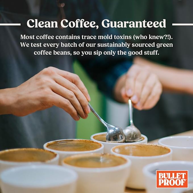 Bulletproof Original Medium Roast Whole Bean Coffee, 5 Pounds (bulk), 100% Arabica Beans, Clean Coffee Tested for Toxins, Packaging May Vary