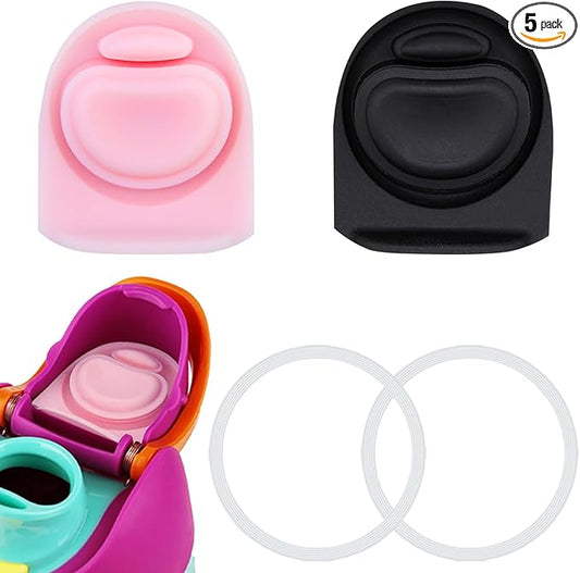 2 Sets Replacement Stopper and O Ring Gasket Compatible with Owala FreeSip 24oz 32oz,Water Bottle Lid Insert Cap Rubber Seal Parts for Owala 16/19/24/32/40oz Mouthpiece Accessories FA2