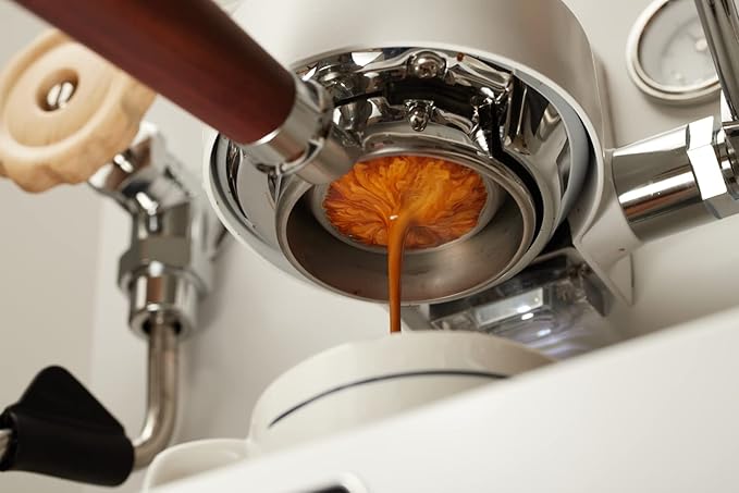 IKAPE 58.5mm Espresso Paper Filters (200pc), Coffee Puck Screen Paper Filters Compatible with 58.5mm Portafilters Basket, Ultra Thin Replacement Paper Filters - Come with Premium Metal Storage Case
