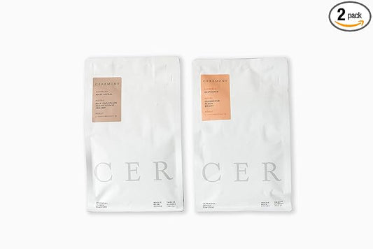 Ceremony Coffee Roasters - Espresso Variety Pack - Specialty Whole Bean Coffee Mass Appeal & Destroyer Espresso Blends- 2x12oz Bags (Whole Bean)