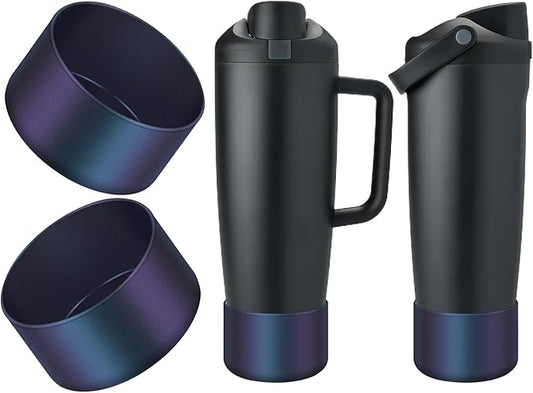 2PCS Silicone Boot Compatible with Owala 30oz & 40oz FreeSip Sway Bottles & Tumblers, Protective Anti-Slip Bottom Cover Sleeve for Freesip Sway Tumbler