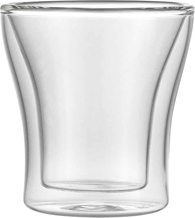 Restaurantware Espresso Shot Glasses 12 Case 3.38 Ounce Double Wall Insulated Borosilicate Glass Clear For Hot And Cold Beverages