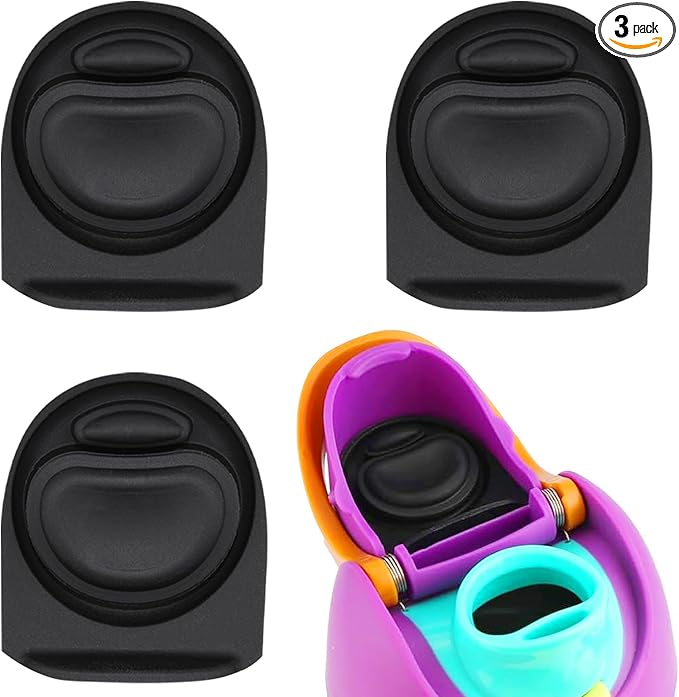 3pcs Replacement Rubber Stopper Seal Compatible with Owala FreeSip 24oz 32oz,Water Bottle Lid Cap Silicone Seal Parts for Owala 16/19/24/32/40oz Spout Gasket Mouthpiece Piece Accessories B3S4