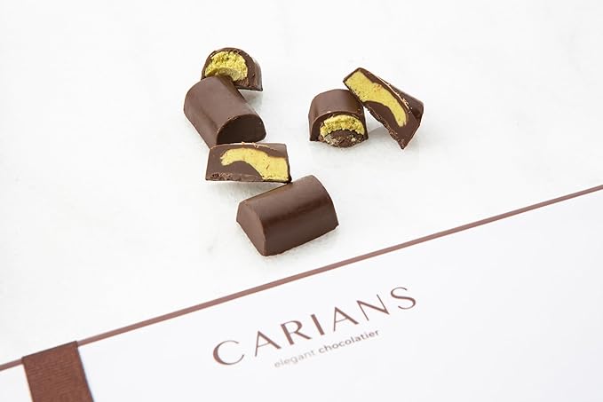 CARIANS Dubai Chocolate Gift Box, Dubai Chocolate Candy with Pistachio and Kunafa, Individually Wrapped Chocolate, Great for Gift Giving, Anniversary, Christmas, Thanksgiving, Halloween, 10 Pc