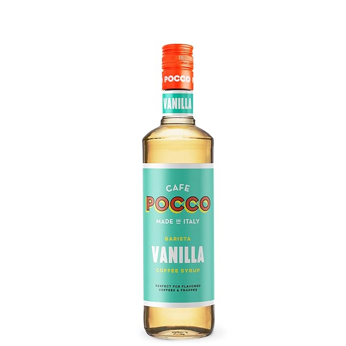 Cafe Pocco Vannillia Syrup 750ml Glass Bottle (1 Bottle, N/A)