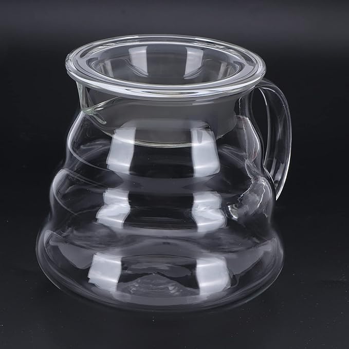Yosoo Health Gear Glass Coffee Server, Practical Transparent Coffee Carafe for Bar Kitchen Counter, with Smooth Inner Surface and Glass Material (700ml)