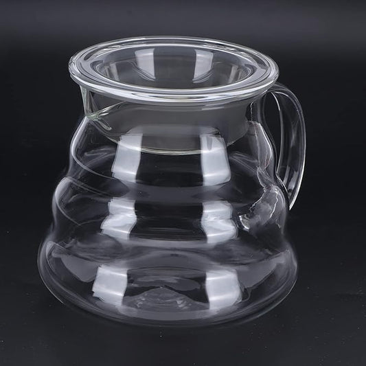 Yosoo Health Gear Glass Coffee Server, Practical Transparent Coffee Carafe for Bar Kitchen Counter, with Smooth Inner Surface and Glass Material (500ml)