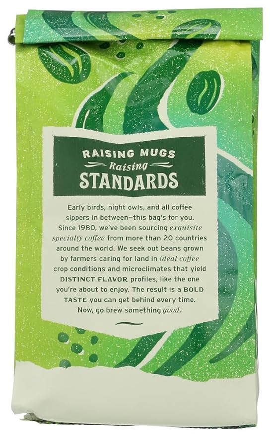 WHOLE FOODS MARKET Organic Ground Early Bird Blend Coffee, 12 OZ (Pack of 2)