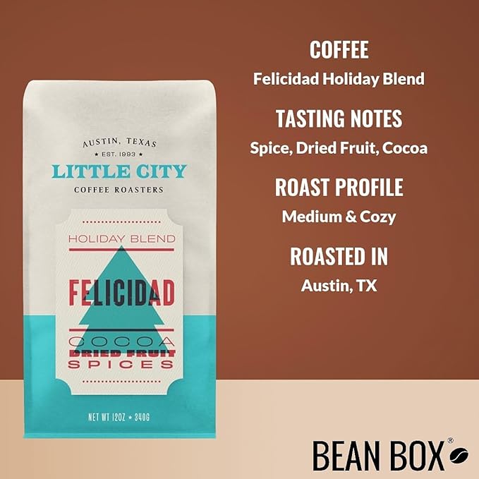 Felicidad Holiday Blend - Roasted by Little City Coffee Roasters - Freshly Ground Coffee - 5 Pound Bag