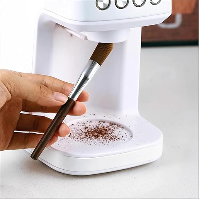 Coffee Brush,2pcs Espresso Brush+Coffee Scoop,Coffee Cleaning Brush,Coffee Grinder Brush Coffee Filter Cleaning Brush,Suitable for Espresso Machine with Grinder for Home,Espresso Machine Cleaning Set