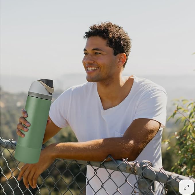 2PCS Silicone Water Bottle Boot, Compatible with Owala 24oz 32oz 40oz, Protective Anti-Scratch & Anti-Dent No Noise Sleeve Cover for FreeSip/Twist/Flip Water Bottles (Green House, 32oz)
