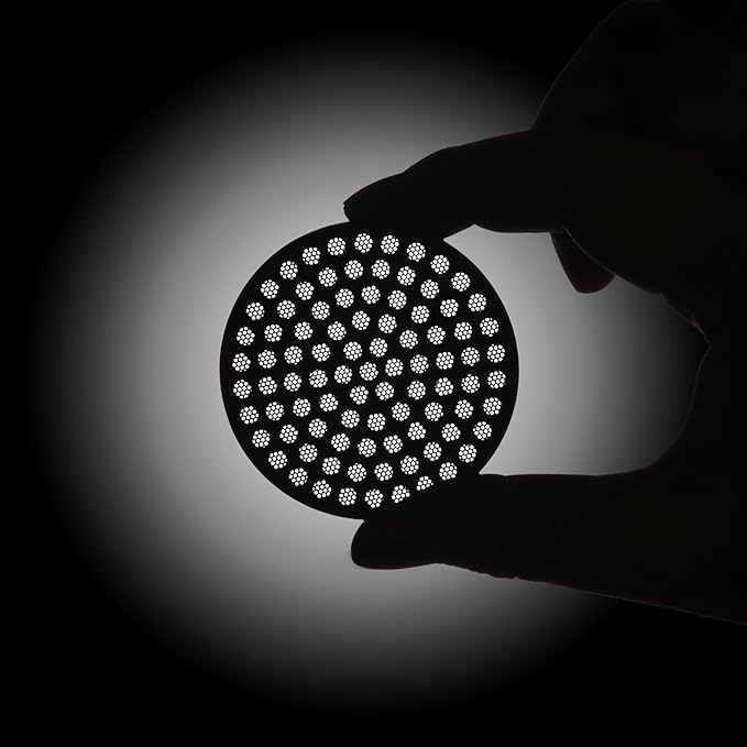 Espresso Puck Screen, SANTOW 53mm Portafilter Shower Screen Puck Mesh Compatible wit Breville 54mm Portafilter - 1.5mm Thick, 304 Stainless Steel with Titanium PVD Coating, Dual Layer Filter