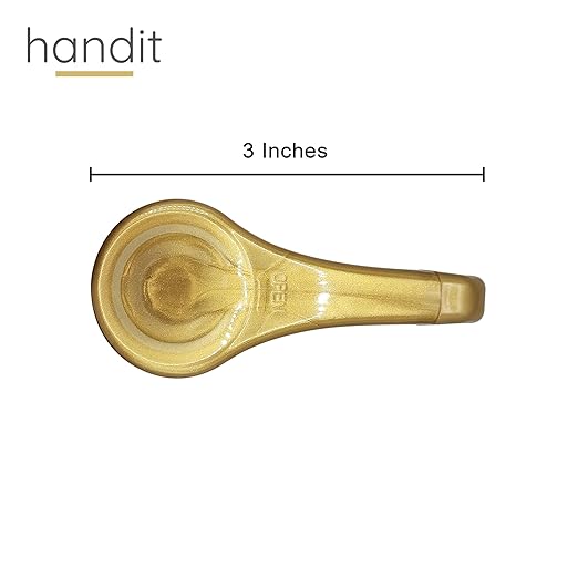 HANDIT - Gold Coffee Syrup Pumps with Tip Covers | Fits 25.4oz/750ml Liter Torani, Skinny, Davinci | Fits Monin Plastic 33.8oz Bottles | Does Not Fit Monin Glass 750ml | 3 w/Covers