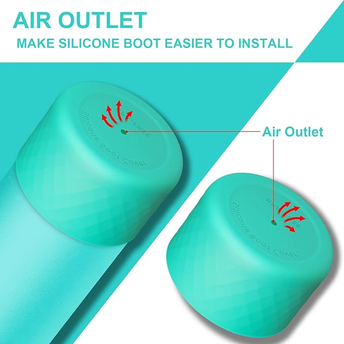 Silicone Boot for Owala Water Bottle 24 oz 32 oz 40 oz, Anti-Slip Protective Sleeve for FreeSip/Twist/Flip Stainless Steel Water Bottles Accessories