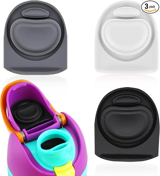 3pcs Replacement Rubber Stopper Seal Compatible with Owala FreeSip 24oz 32oz,Water Bottle Lid Cap Silicone Seal Parts for Owala 16/19/24/32/40oz Spout Gasket Mouthpiece Piece Accessories F7